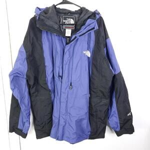 Vintage North Face Jacket Mens Large Summit Series Windbreaker Rain Hiking Hood